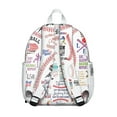 thumbnail image 3 of Sports Students Backpack - Football, Baseball, Soccer Print, Lightweight and Adjustable for Students and Teens, 3 of 6