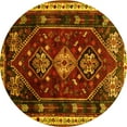 thumbnail image 1 of Ahgly Company Indoor Round Persian Yellow Traditional Area Rugs, 6' Round, 1 of 4