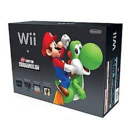 Used Nintendo Wii Black Console New Super Mario Bros Bundle