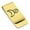 Gold, variant on Stainless Steel Platinum Alchemy Symbol Classic Slim Money Clip Credit Card Holder