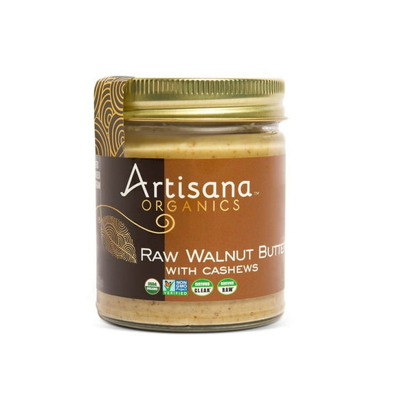 Pack of 6, Artisana Raw Organic Walnut Butter with Cashews, 8 oz