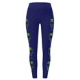 thumbnail image 3 of WILLBEST Leggings de Yoga de Cintura Alta para Mujer, Suaves, Elásticos, con Estampado Navideño, con Bloques de Color, Cómodos para Fitness Y Correr 2307 Mediana, 3 of 4