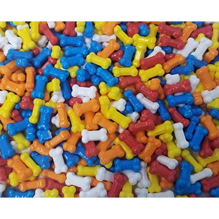 Sloth Shaped Candy Bonz Assorted Coated Pressed Candy, Dog Bone Shaped Hard Candy, Family Size Bulk Pack 5 lbs ()