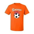 thumbnail image 2 of Wild Bobby, Cute Soccer Mom Ribbon Soccer Ball Gift Sports, Mother's Day, Men Graphic T-Shirt, Orange, 3XL, 2 of 3