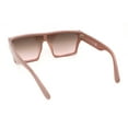 thumbnail image 4 of Womens Oversize Flat Top Shield Rectangle Hard Diva Sunglasses Beige - Brown Pink, 4 of 4