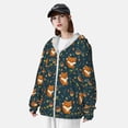 thumbnail image 3 of Xecao Cute plant fox for Sun Shirt-A lightweight, Hoodie-Style Long-Sleeve UV Protection Garment Designed for Other Outdoor Activities. -3X-Large, 3 of 7