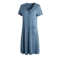 thumbnail image 2 of RH Womens Sleepwear Short Nightgown Button Down Pajama Nightshirt Housedress S-XXL RHW2896, 2 of 6