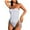 White, variant on Sngxgn Swimsuit Women Criss Cross Back Print Bathing Suits Modest Swimwear(Green,S)