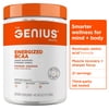 Genius BCAA Powder - 5g Vegan BCAAs L-Glutamine, Cognizin & Rhodiola Muscle Recovery Energy Support 100mg Caffeine Pre, Intra, Post-Workout Nootropic Supplement - Orange - 21 Servings