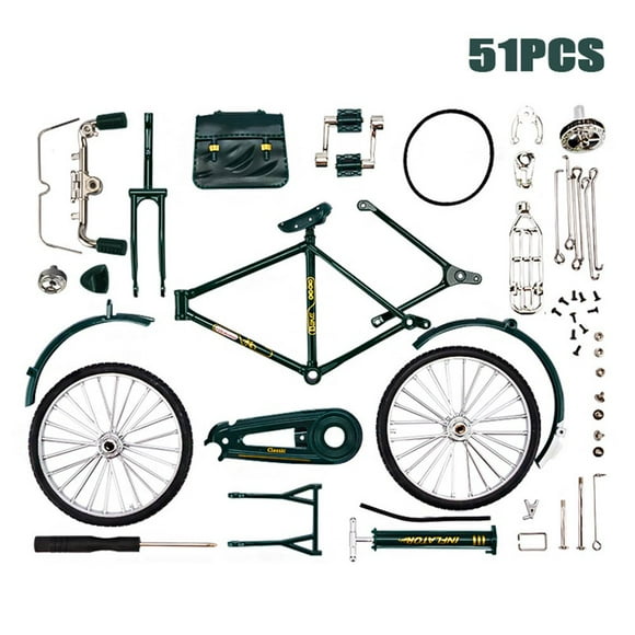MesaSe Kit de Modèle de Vélo Miniature 1 10, Jouets Rétro Diy
