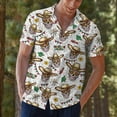 thumbnail image 6 of Retro Cinco De Mayo Skull Hawaiian Shirts For Men Casual Skeleton Mens Hawaiian Shirts Short Sleeve Button Down Shirt 4, 6 of 7