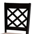thumbnail image 5 of Baxton Studio Verner Modern and Contemporary Sand Fabric Upholstered Dark Brown Finished 2-Piece Wood Dining Chair Set, 5 of 8