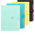 thumbnail image 1 of 4 Packs Expanding File Folder with 32 Labels 5 Pockets A4 Letter Size Accordion Paper Organizer for School and Office, 1 of 7