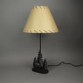 thumbnail image 5 of Zeckos Cast Iron Bear In The Forest Table Lamp 24 1/2 inches High Beige Shade, 5 of 5