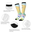 thumbnail image 3 of Masiiu Bluey Print Adult Crew socks, Comfortable Novelty Colorful Patterned, Breathable, Stylish Colorblock for Men Women, 3 of 6