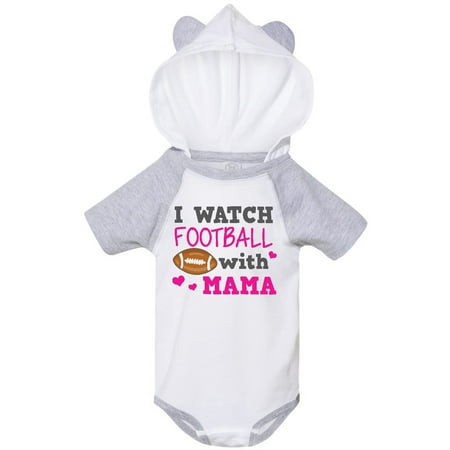 

Inktastic I Watch Football with My Mama Gift Baby Girl Bodysuit
