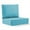 Turquoise, variant on Outdoor Wicker Furniture Cushion Set, 24 x 22 x 6 Thicken Deep Seat Patio Chair Cushions, Light Grey, 2 Sets