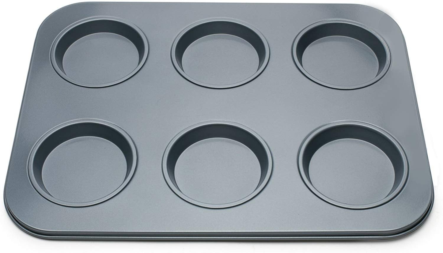Fox Run Brands Non-Stick 6 Cup Large Shallow Muffin Pan & Reviews