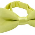 thumbnail image 3 of Pajarita preatada, pajaritas ajustables, pajarita de poliéster versátil y moderna para niños, pajaritas de esmoquin para vestido elegante de año Nuevo Amarillo verde, 3 of 8