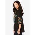 thumbnail image 4 of Roaman's Women's Plus Size Boho Floral Tunic, 4 of 5
