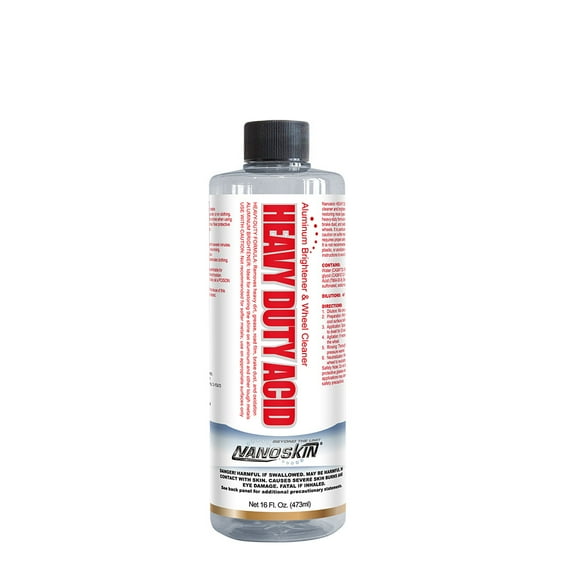 Nanoskin HEAVY DUTY ACID Aluminum Brightener & Wheel Clea ner (Dilution Ratio: 4:1) - 16 oz
