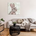 thumbnail image 3 of Stupell Industries Rabbit with Floral Pattern Animals & Insects Painting Gallery Wrapped Canvas Art Print Wall Art, 36 x 36, 3 of 8