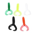 thumbnail image 3 of 50 Uds Señuelos de Pesca Artificiales de Goma Suave Doble Cola 5 Colores YUNYI BRAND, 3 of 8