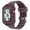 maroon, variant on ALMNVO Transparently Sport Strap   Soft Case Compatible with Apple Watch Bands 44mm 40mm 45mm 42mm 41mm 38mm for iWatch Series 9 8 7 SE 6 5 4 3 2 1 Silicone Bracelet and Protective Bumper Cover