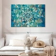 thumbnail image 2 of Elephant Stock Mandala In Blue I Wall Art - Horizontal Canvas Wall Art - Living Room Wall Decor - Decor Elements Canvas - Teal And Blue Decor By Danhui Nai - 48" x 32", 2 of 8