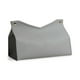thumbnail image 2 of Forma en V PU de cuero bolso de almacenamiento de tejido reutilizable reutilizable de gran capacidad de gran capacidad toalla dispensador contenedor sala de estar oficina gris Inevent HA012046-03, 2 of 7