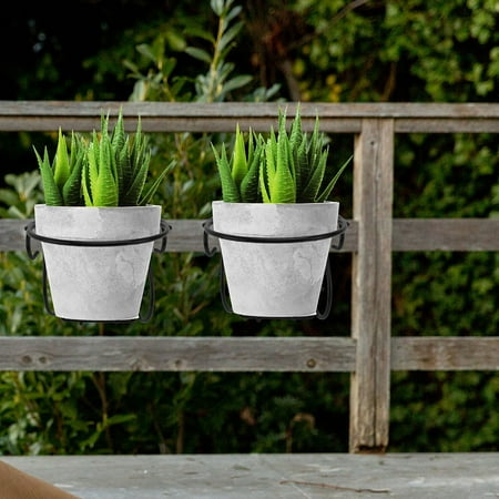

Raindrops 2Set Deck Railing Flower Pot Holder for 7.6x7.6in