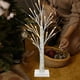 thumbnail image 4 of Árbol iluminado de otoño con luces LED, adorno de abedul blanco para interior, sin pilas, 4 of 8