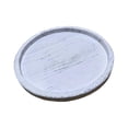 thumbnail image 1 of Bandeja de madera para servir, plato redondo de postre, centro de mesa, bandeja decorativa redonda Blanco, 1 of 9
