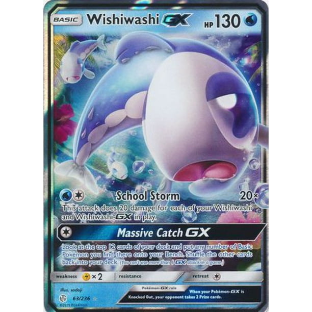 Pokemon Cosmic Eclipse Wishiwashi GX 63