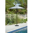 thumbnail image 2 of California Umbrella Oceanside Series Patio Market Umbrella in Olefin with Black Fiberglass Pole Fiberglass Ribs Push Lift, 2 of 3