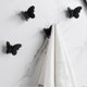 thumbnail image 1 of 6 Pack Decorative Stainless Steel Single Hooks in Butterfly Shape for Home and Bathroom Use, 1 of 4