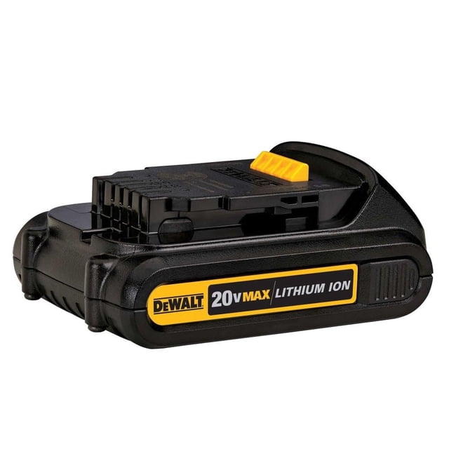 Batería DEWALT DCB201 compacta de iones de litio, 20 V máx., 1,5 Ah
