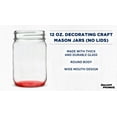 thumbnail image 3 of Discount Promos 12 oz Red Glass Mason Drinking Jars Set of 10, 3 of 5