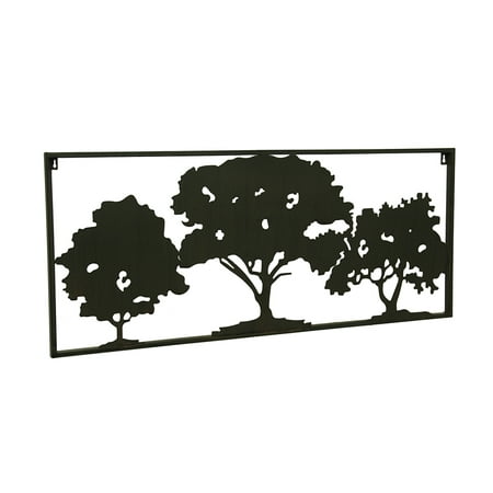 Three Framed Trees Decorative Metal Wall Art Sculpture