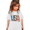 thumbnail image 3 of LNMQLPDBS Fourth of July Kids T Shirts for Boys Girls USA Shirt Short Sleeve Graphic Letters Print Tops Summer Crewneck Loose Casual Blouse White 12-18 Months, 3 of 6