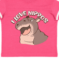 thumbnail image 4 of Inktastic I Love Hippos Boys or Girls Toddler T-Shirt, 4 of 5