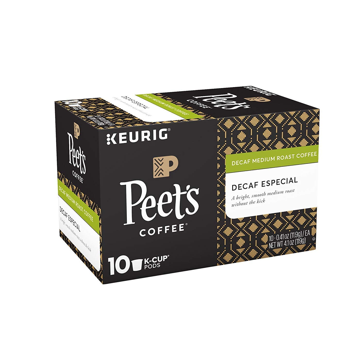 Peet,S Coffee K-Cup Single Serve Pack For Keurig Brewers, Decaffeinated Especial, 10 Ct (Pack Of 2)