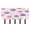 Watercolor Dandelions Pattern, variant on Decorative Key Holder Organizer Wall Mounted with 5 Hooks for Keys Mail (7.1 x 4.1 Inches) Watercolor Dandelions Pattern
