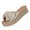 Rose Gold, variant on Womens Chunky Heel Sandals Bow Tie Open Toe Slides Slip On Wedge Sandals Summer Dressy Beach Shoes Comfy Casual Boho Slippers Black 42