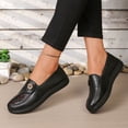 thumbnail image 4 of HAJWOH Womens Orthopedic Shoes Arch Support Slip on Non Slip Sneakers Lightweight Knitted Mesh Stretch Walking Shoes Soft 2026 New Foam Shoes Black 42, 4 of 5