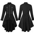 thumbnail image 5 of Chaqueta Steampunk de talla grande para mujer, ropa de cola, traje de uniforme militar con botones, disfraz de cosplay de Halloween, 5 of 5