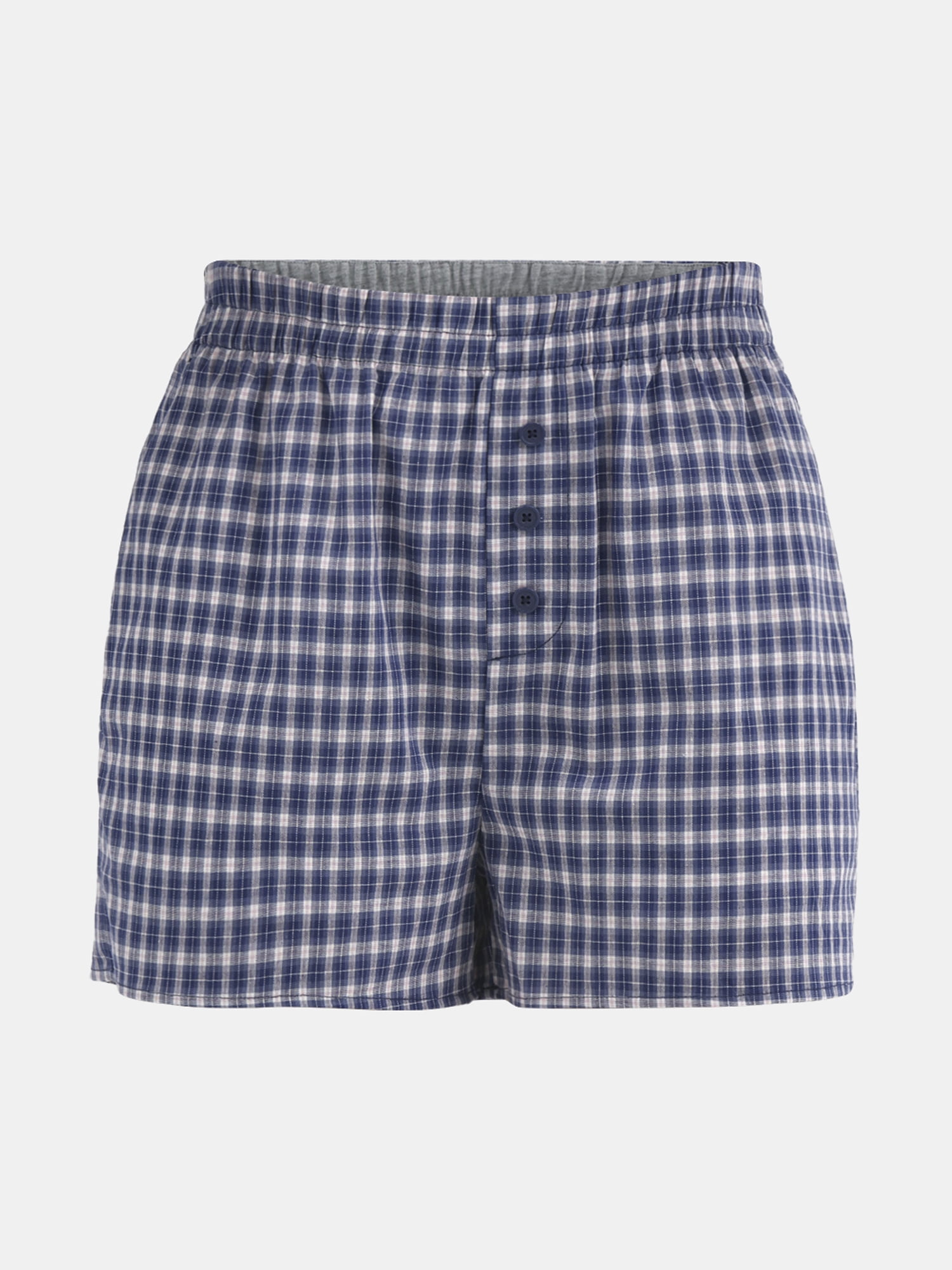 No Boundaries Cotton Boxer Shorts with Rollover Waist, 3'' Inseam, Women's