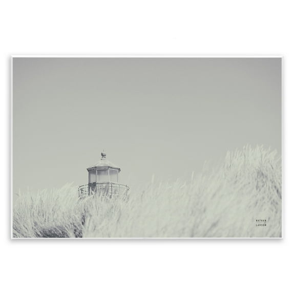 Stupell Industries Grey Lighthouse View Landscape Photography Unframed Art Print Wall Art, 15 x 10