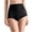 Black, variant on Women's High Waist Seamless Boxer, Side Floral Lace Stretch Tummy Hip Lift Shaping Under Shorts M-2XL