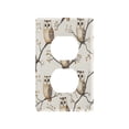 thumbnail image 3 of Switch Panel Switch Decoration 2.76x4.53x0.28 Inches Duplex Outlets Switch Plate Wall Plates Living Room Kitchen Bedroom Study Switches Beautiful Brown Cartoon Owl, 3 of 8
